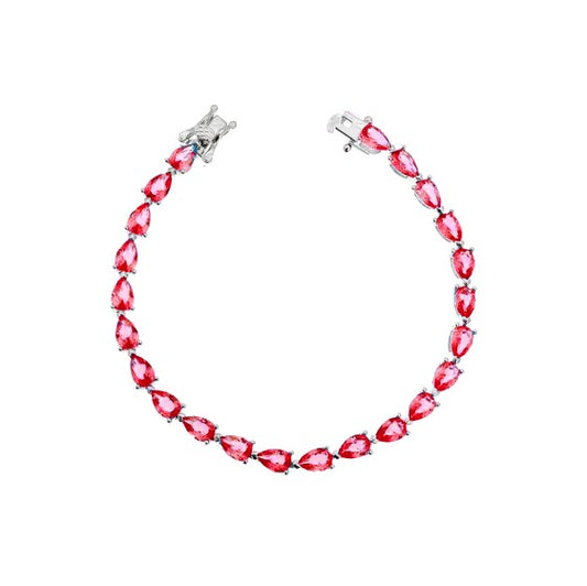 Pulseira Riviera de Gotas Rubi