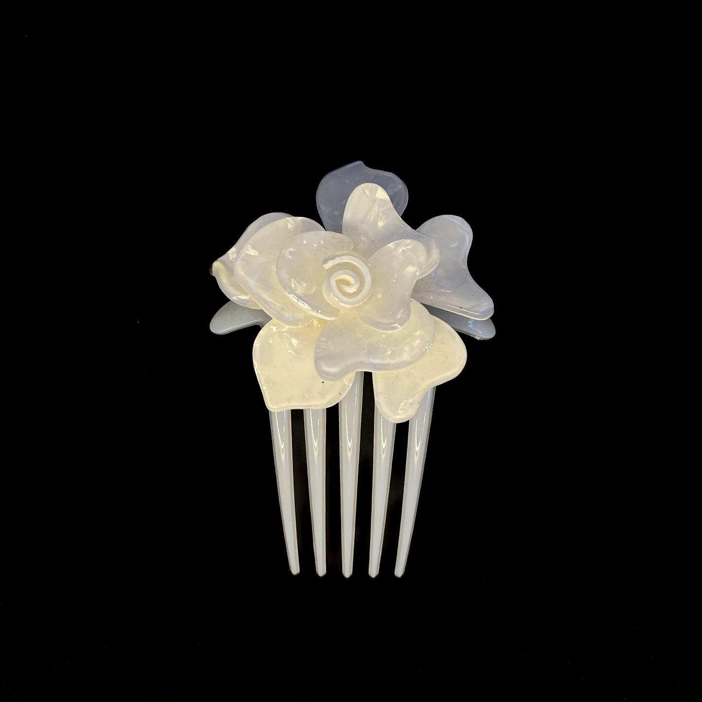 Pente Flor em Acetato