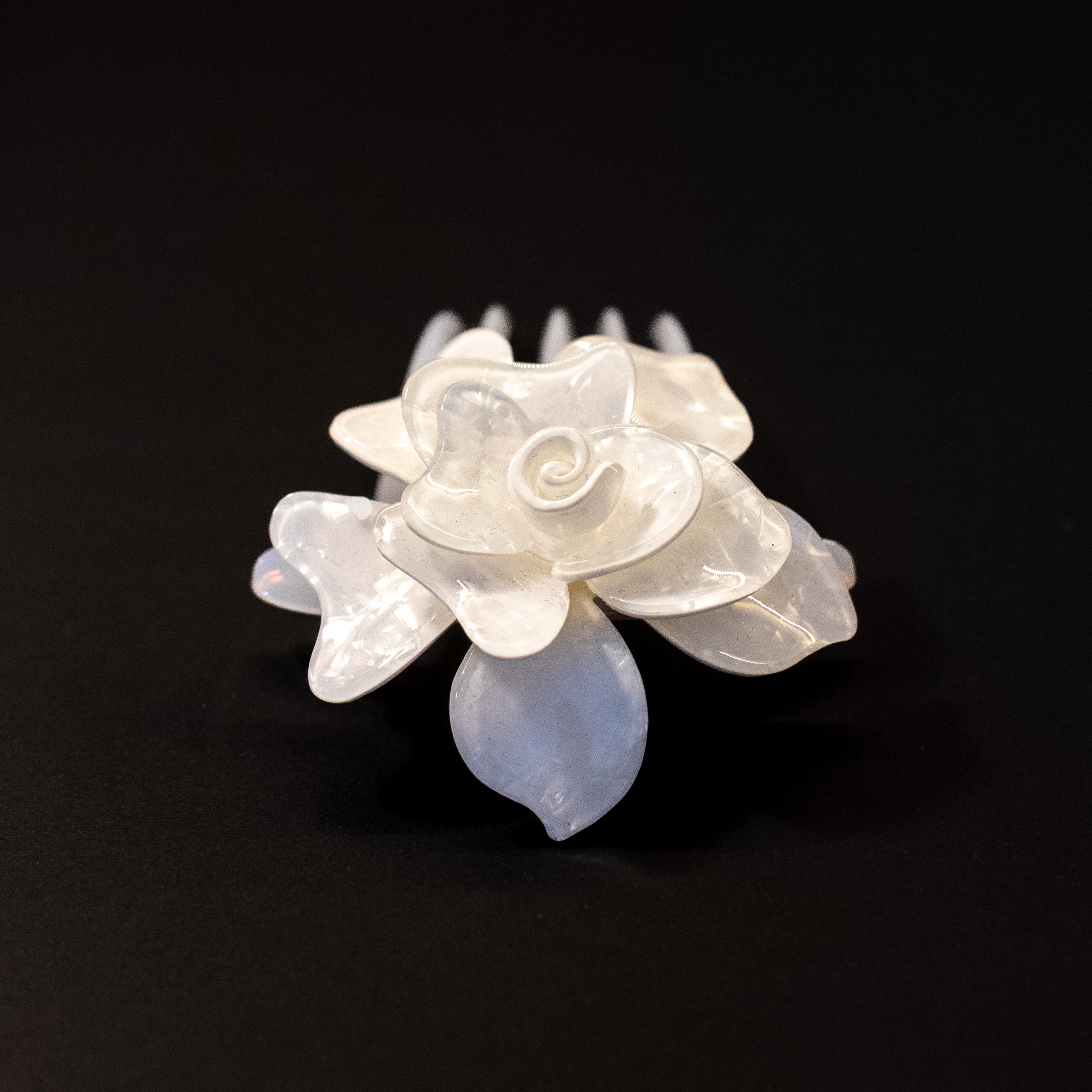 Pente Flor em Acetato