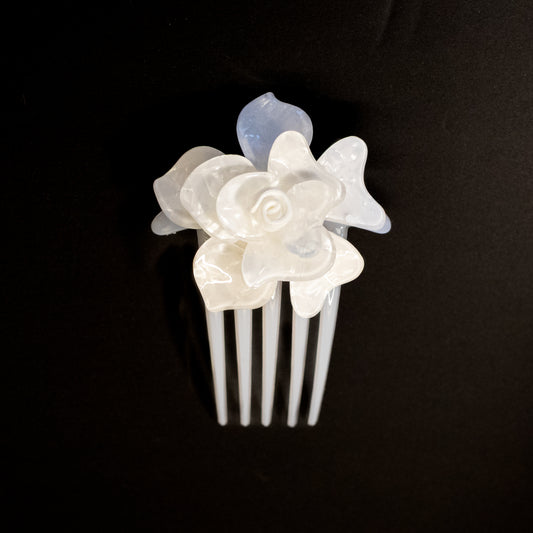 Pente Flor em Acetato