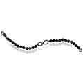 Pulseira Infinito e Esferas de Ônix Natural