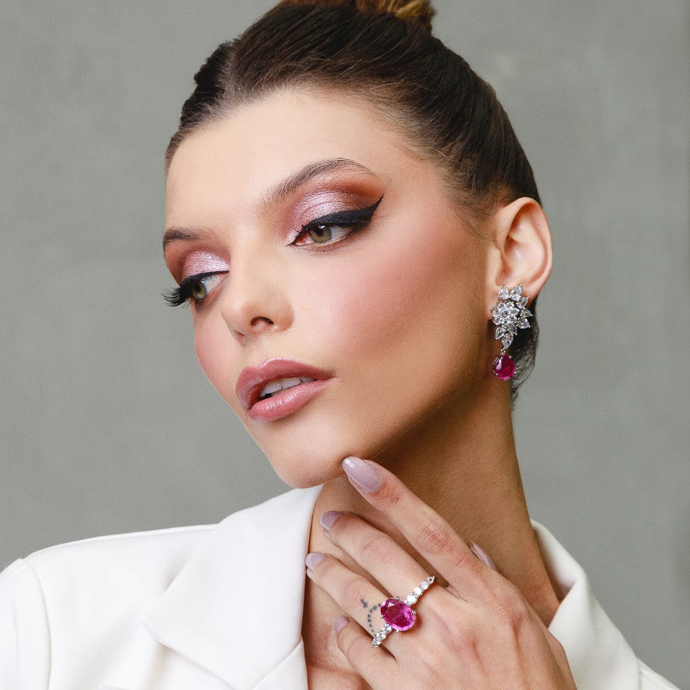 Aplique Earcuff Roseta Gota Fusion