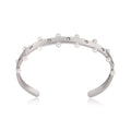 Pulseira Bracelete com Topázios e Pérolas Naturais