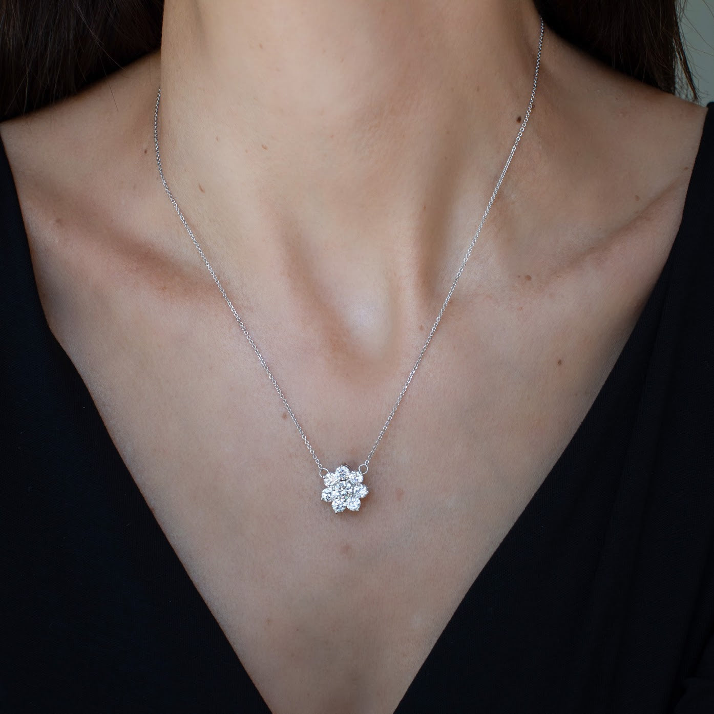 Colar Roseta Maxi Zircônia