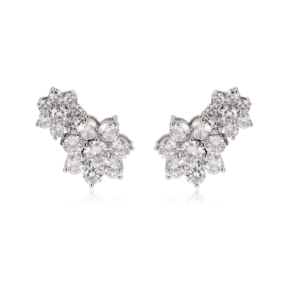 Brinco Earcuff Rosetas Grande