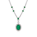 Colar Esmeralda Oval Fusion