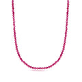 Colar Rubis Naturais 2mm