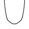 Colar Espinélio Negro Natural 2mm