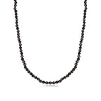 Colar Espinélio Negro Natural 2mm