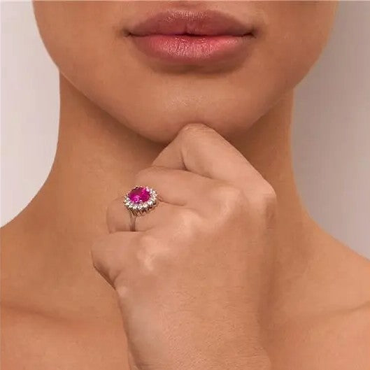 Anel em Safira Pink