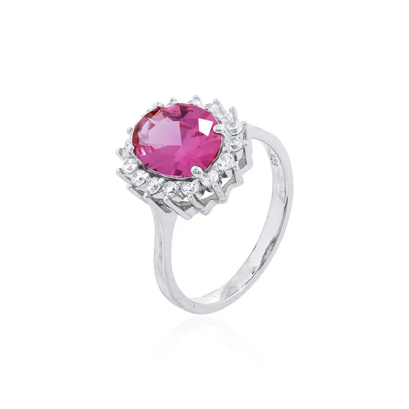 Anel em Safira Pink