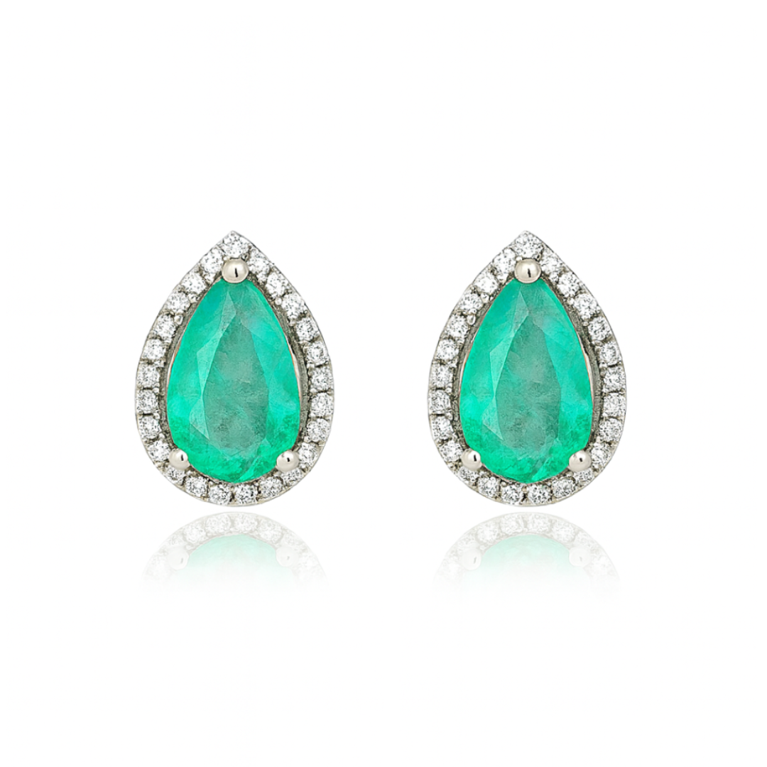 Brinco Gota com Moldura