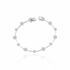 Pulseira Salpicada Rosetas