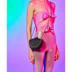 Clutch em Cetim e Cristais Isla