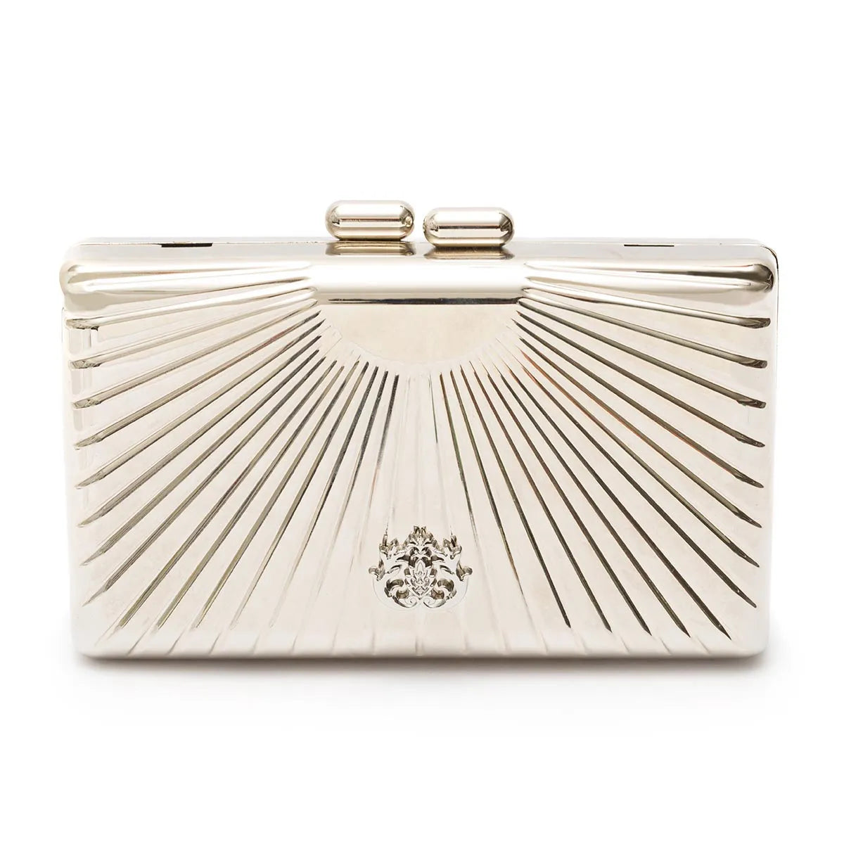 Clutch Deluxe Art Déco em Metal Isla