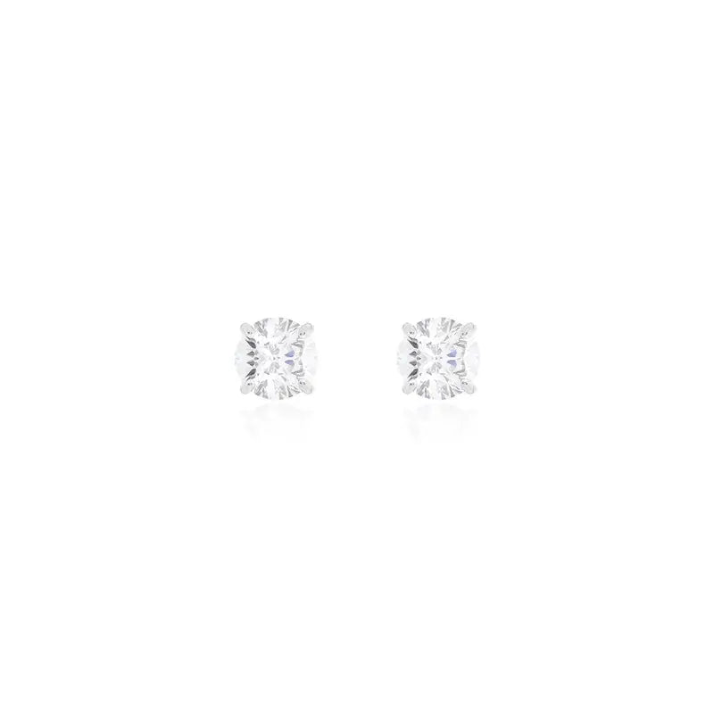 Brinco Solitário Moissanita 9mm - 2,60ct