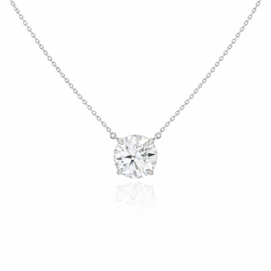 Colar Solitário Moissanita 11mm - 4,35ct