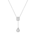 Colar Gravata Baguete Moissanitas 1,85ct
