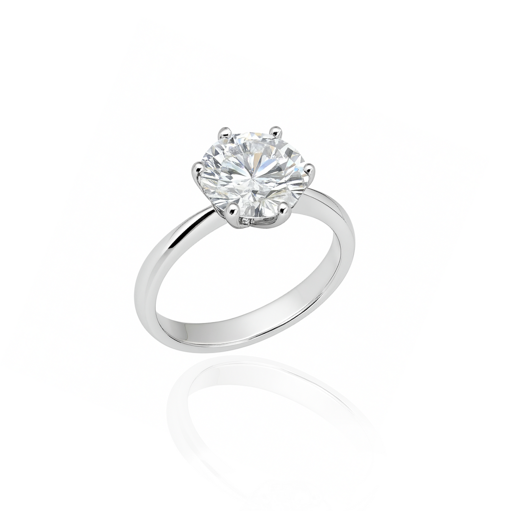 Aliança Solitário Moissanita 11mm - 4,41ct