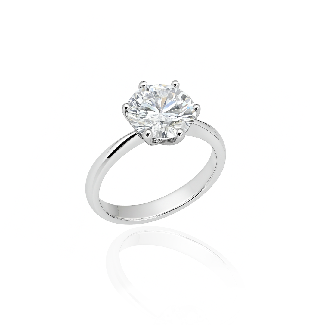 Aliança Solitário Moissanita 11mm - 4,41ct