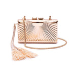 Clutch Deluxe Art Déco em Metal Isla
