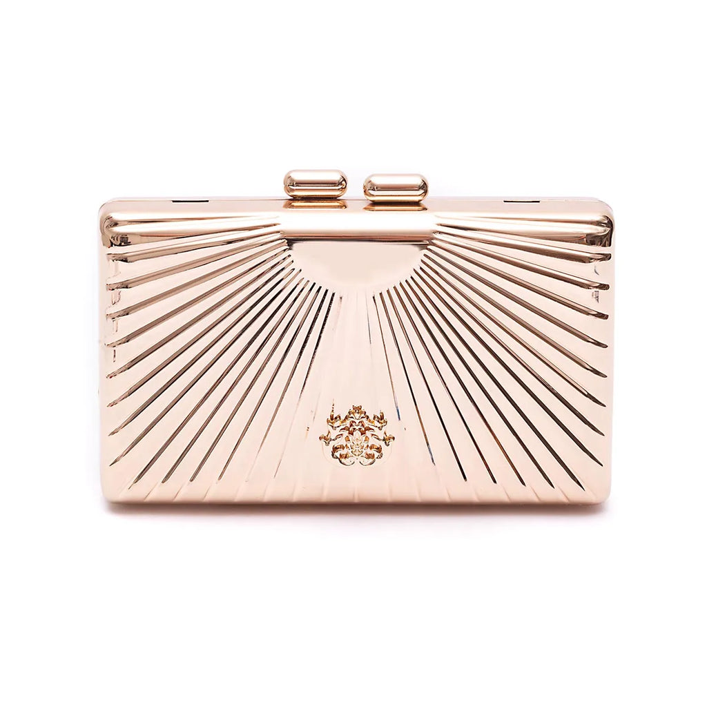 Clutch Deluxe Art Déco em Metal Isla
