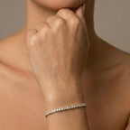 Pulseira Riviera 2mm 4 Garras Ouro