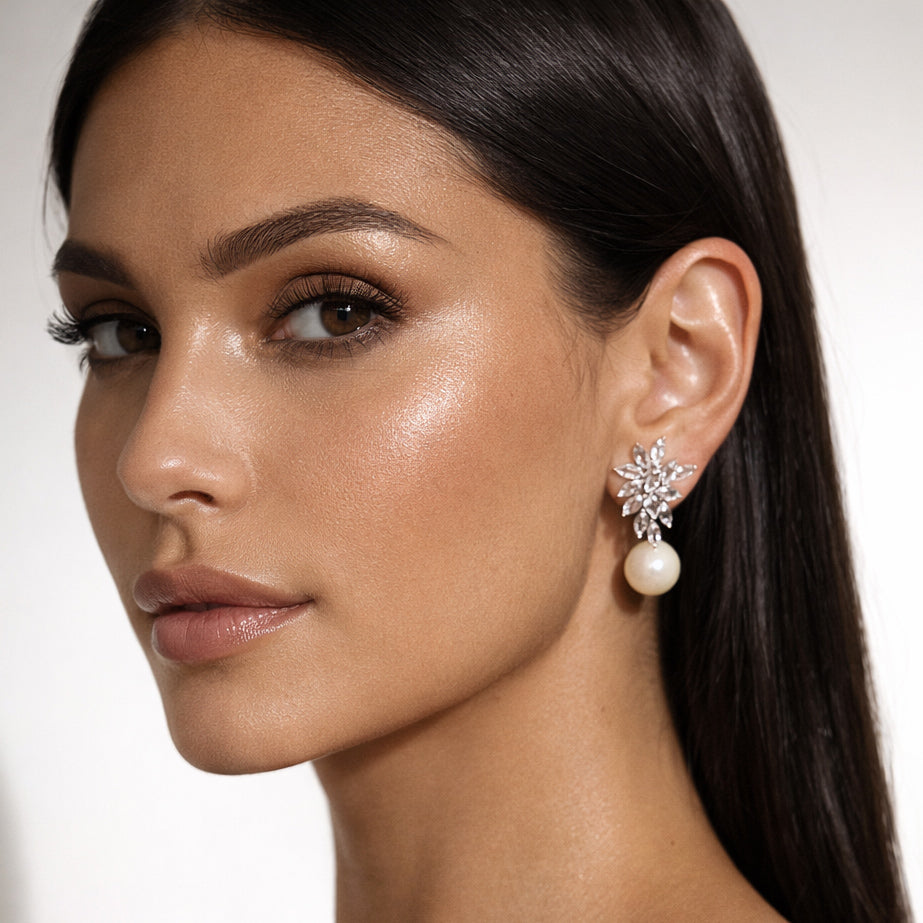 Brinco Christie com Pérolas