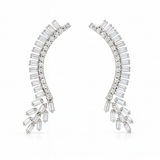 Brinco Earcuff Baguetes