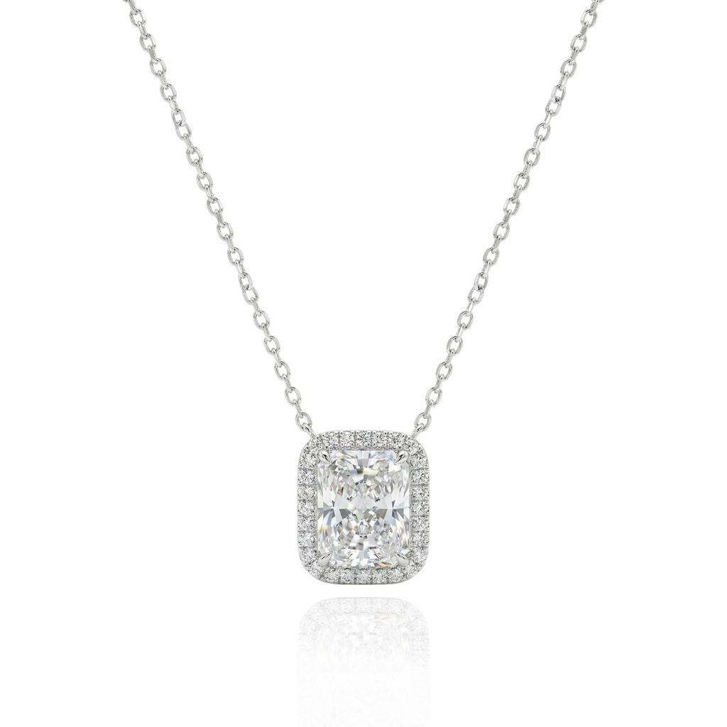 Colar Baguete Moissanitas 3.16ct