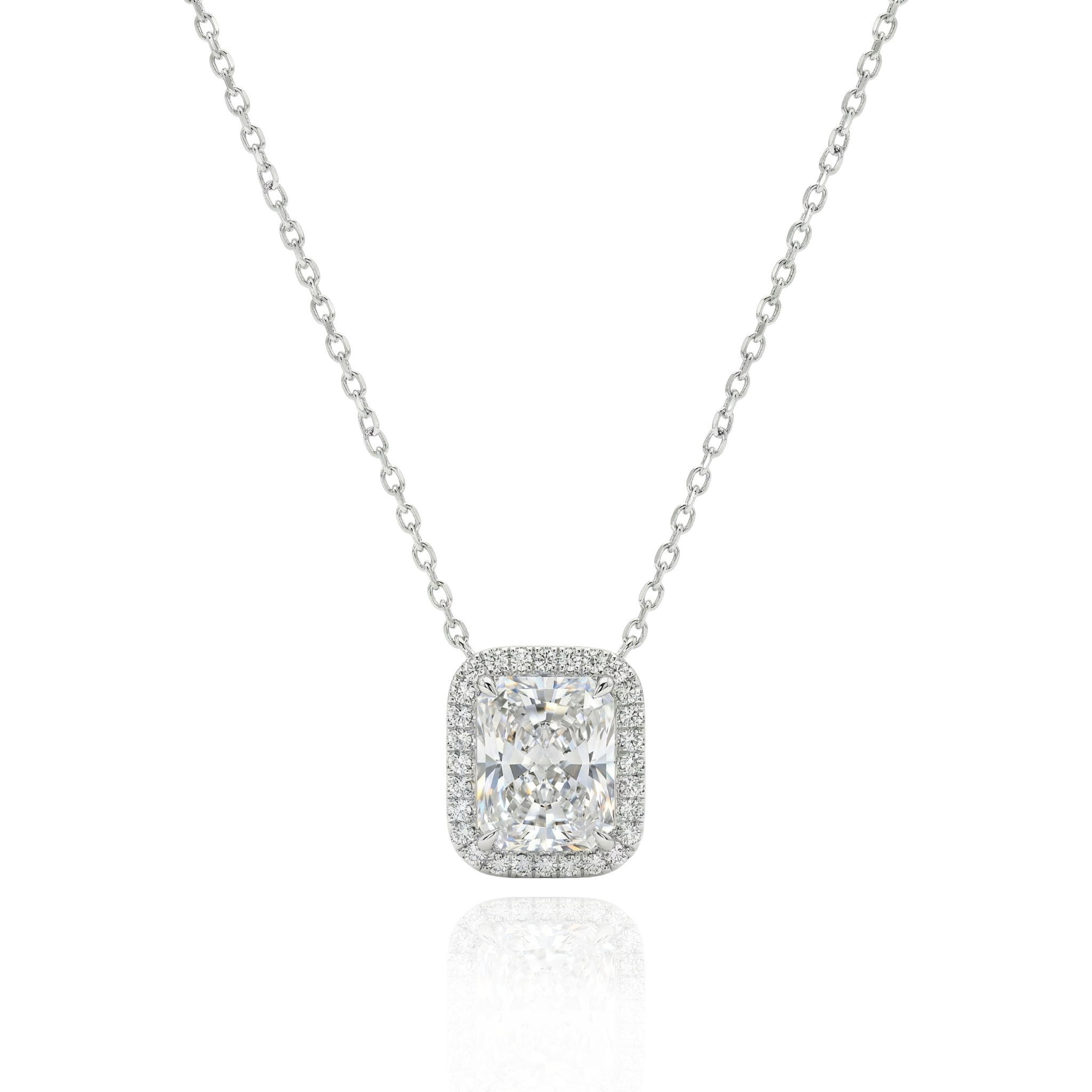 Colar Baguete Moissanitas 3.16ct