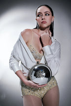 Clutch Maxi Esfera em Metal Isla