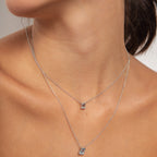 Colar Topázio Azul Natural Baguete 1,43ct