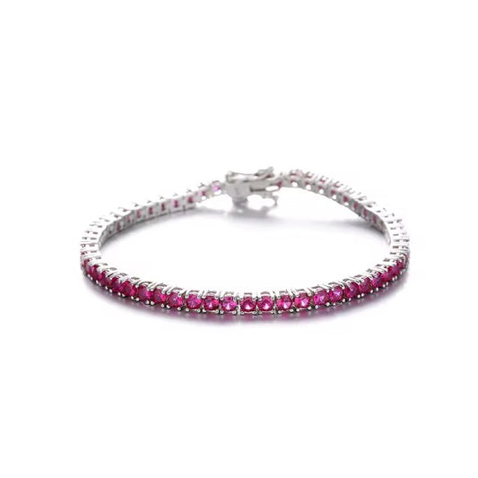 Pulseira Riviera Rubi 2mm 4 Garras