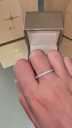 Aliança Inteira Moissanitas 2mm - 0,50ct