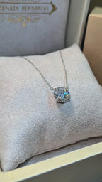 Colar Solitário Moissanita 3,90ct