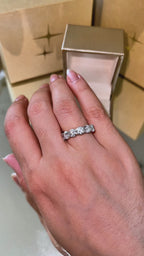 Meia Aliança Moissanita 5mm - 3,00ct