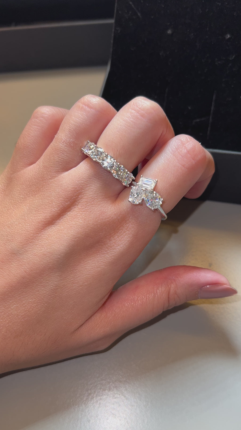 Meia Aliança Moissanita 3,25ct