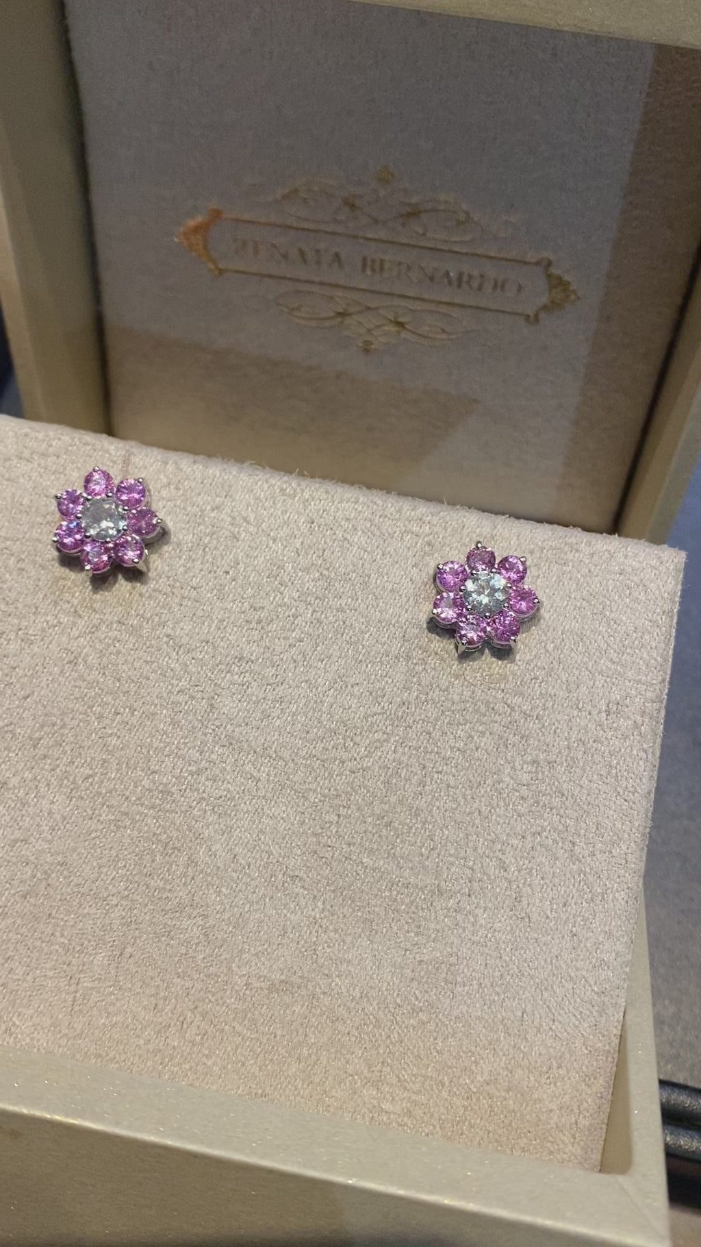 Conjunto Roseta Safira Rosa