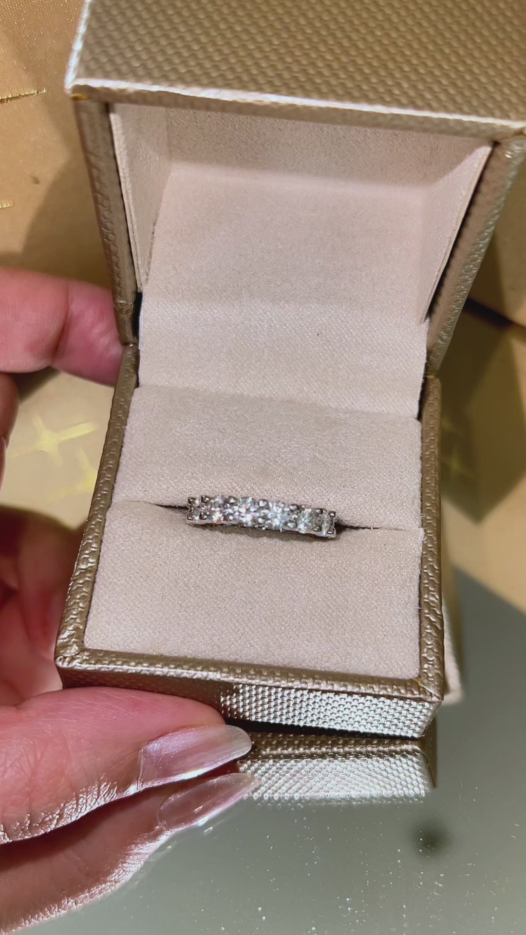 Aliança Inteira Moissanitas 3,5ct
