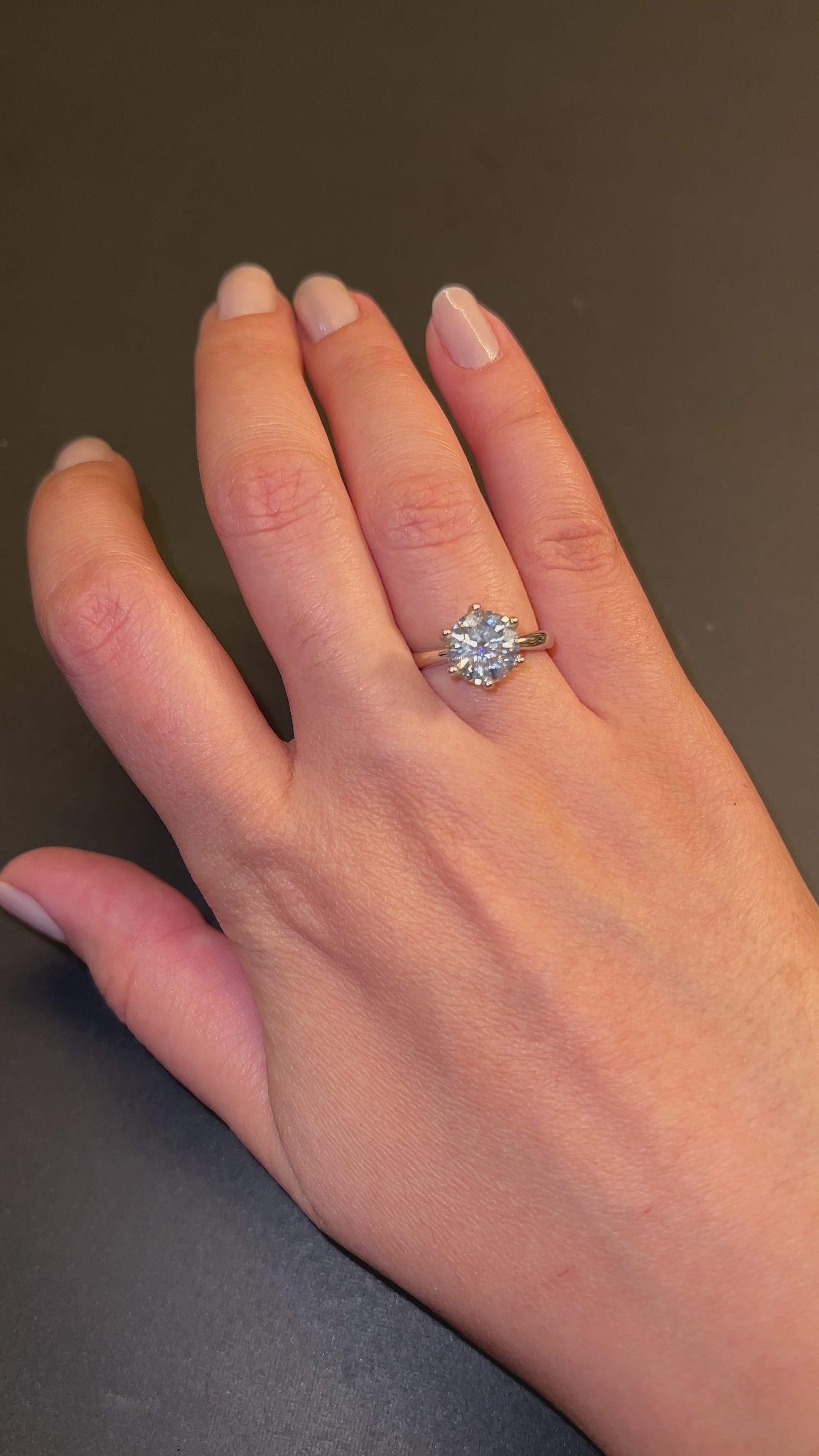 Aliança Solitário Moissanita 11mm - 4,41ct