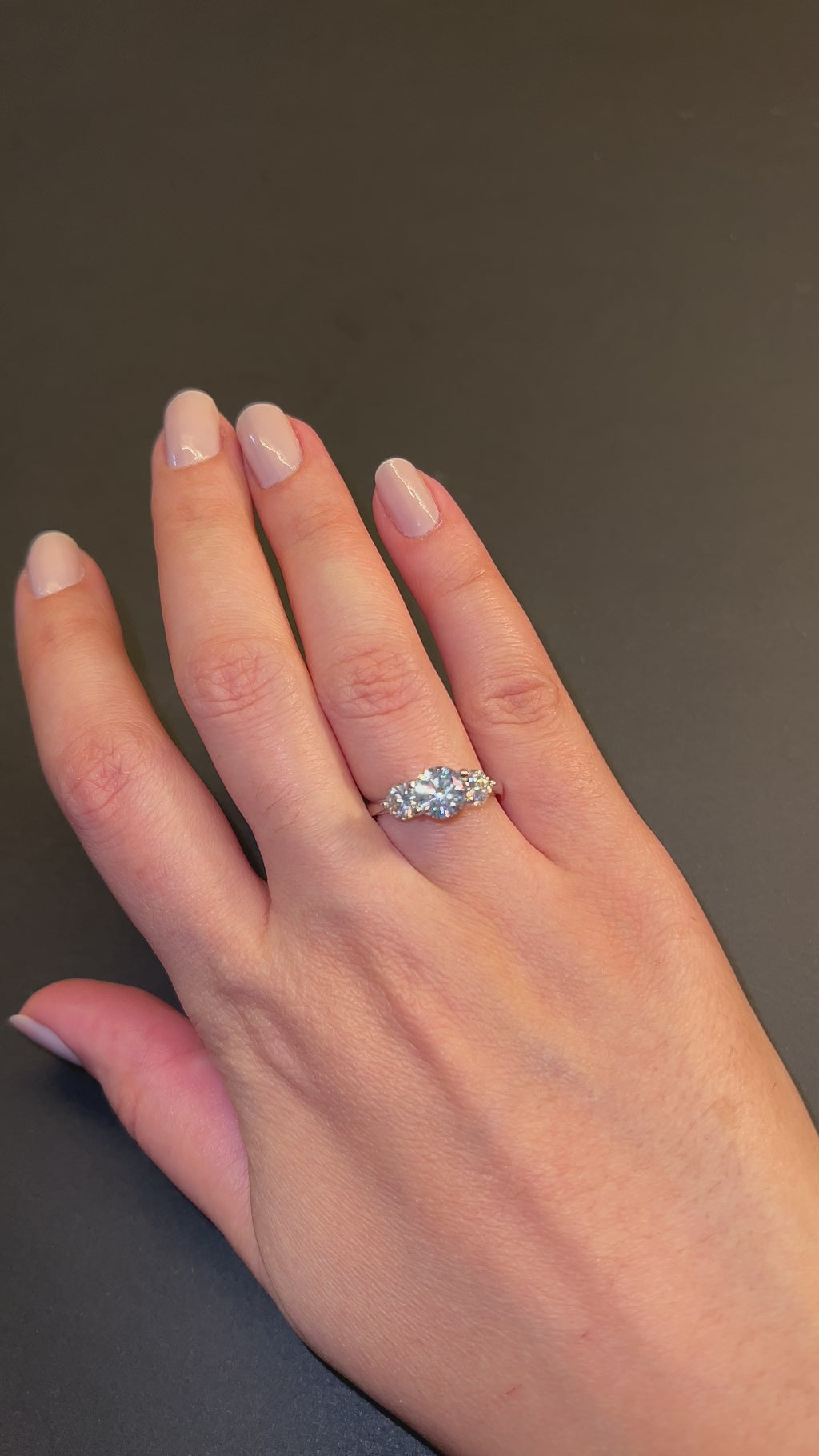 Aliança Trio de Moissanitas 2,25ct