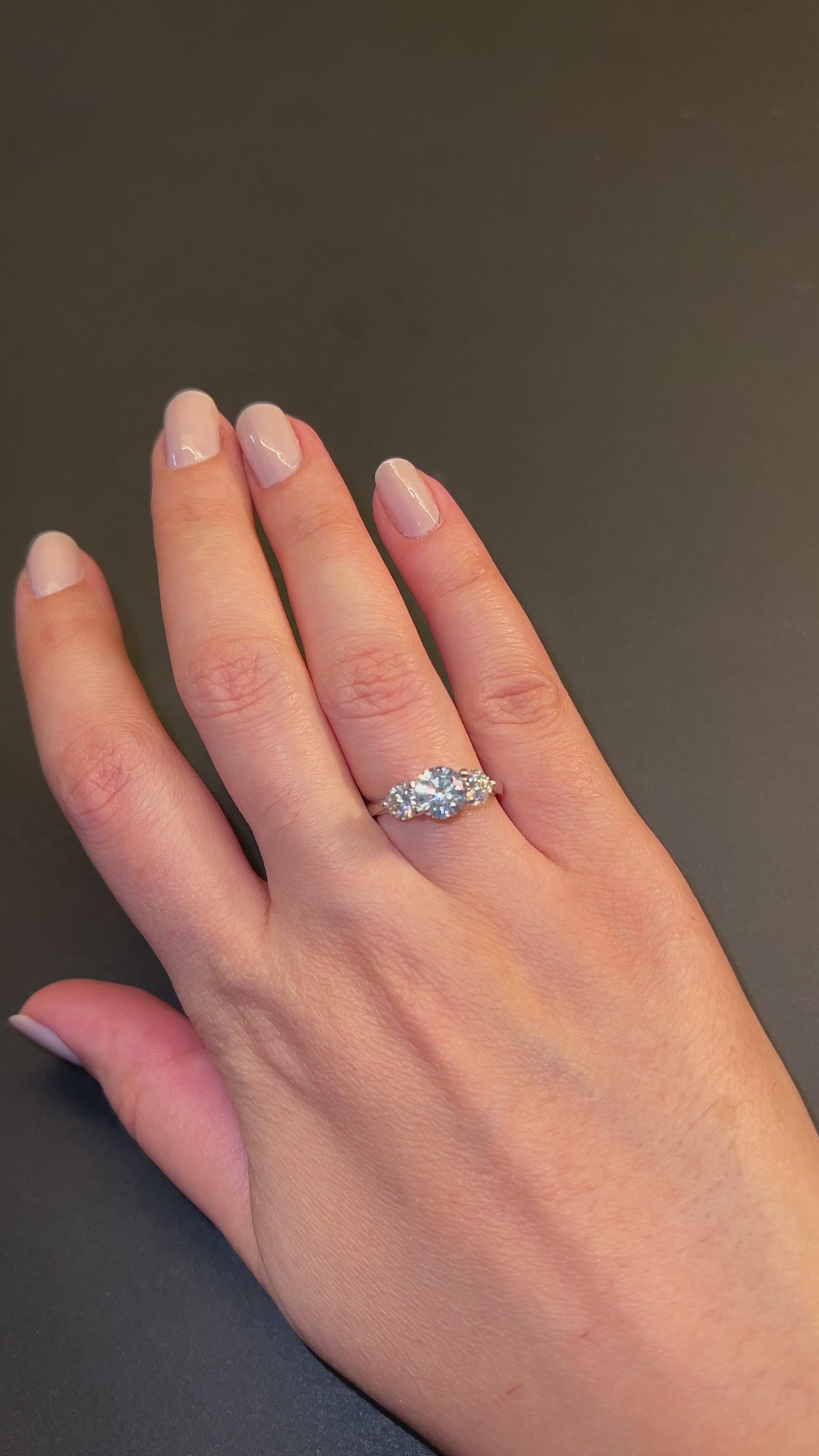 Aliança Trio de Moissanitas 2,25ct