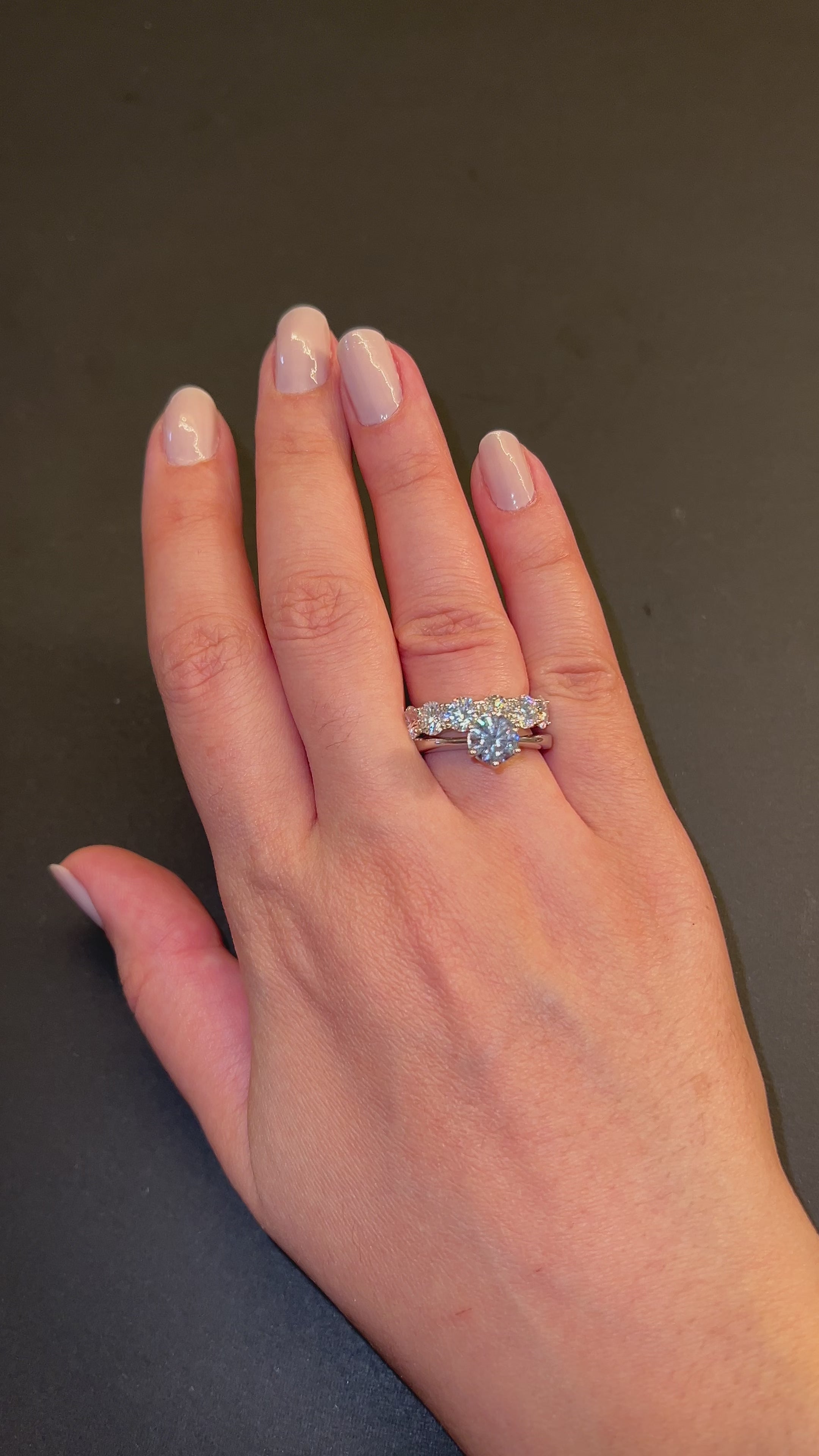 Aliança Solitário Moissanita 1,25ct