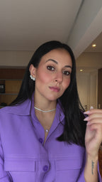 Brinco Earcuff  Rosetas Tripla