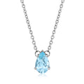 Colar Gota de Topázio Azul Natural 0,81ct