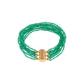 Pulseira em Fios de Ônix Verde Naturais